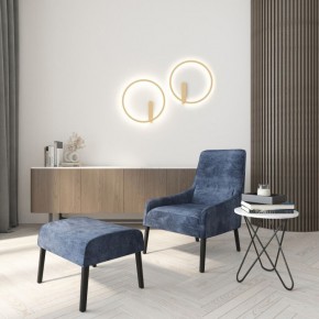 DK5035-SG Бра ROUND со светодиодом, IP20, 24W, 3000/4000/6500K, матовое золото, алюминий в Ноябрьске - noyabrsk.mebel24.online | фото
