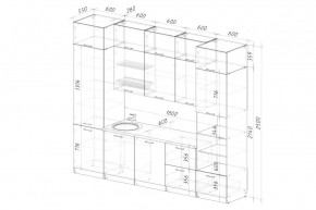 ДЮНА Кухонный гарнитур Экстра 2 (3000 мм) в Ноябрьске - noyabrsk.mebel24.online | фото 3