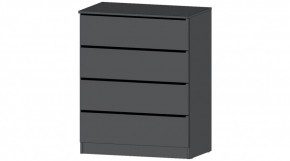 ЭЛЕГАНТ Комод 4 ящика (графит) в Ноябрьске - noyabrsk.mebel24.online | фото
