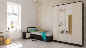 Фиеста Кровать 0900, цвет венге/дуб лоредо, ШхГхВ 93,5х203,5х80 см., сп.м. 900х2000 мм., без матраса, основание есть в Ноябрьске - noyabrsk.mebel24.online | фото 5