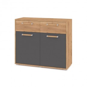 ФЛОРИДА Ф42 Комод (дуб золотой/графит) в Ноябрьске - noyabrsk.mebel24.online | фото