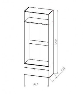 ГЕОМЕТРИЯ ГМТ.04 шкаф в Ноябрьске - noyabrsk.mebel24.online | фото 2