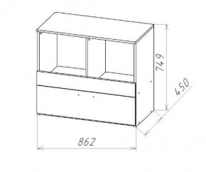 ГЕОМЕТРИЯ ГМТ.08 комод в Ноябрьске - noyabrsk.mebel24.online | фото 2