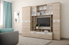 Гостиная Белла (Дуб Сонома/Белый глянец) в Ноябрьске - noyabrsk.mebel24.online | фото