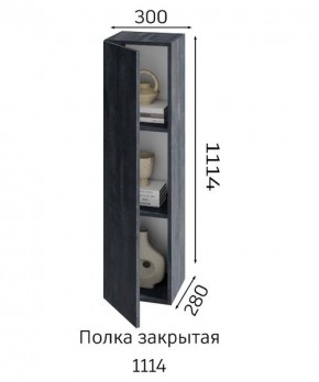 ХЛОЯ Гостиная (Дуб Вотан/Обсидиан) модульная в Ноябрьске - noyabrsk.mebel24.online | фото 4
