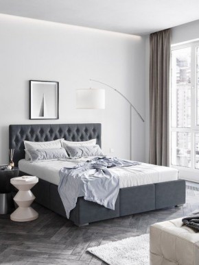 Интерьерная Кровать Октавия Серый 1600х2000 в Ноябрьске - noyabrsk.mebel24.online | фото