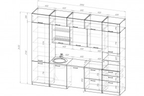 ЖАСМИН Кухонный гарнитур Экстра 5 (3000 мм) в Ноябрьске - noyabrsk.mebel24.online | фото 2