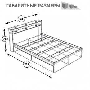 Камелия Кровать 0900, цвет белый, ШхГхВ 93,5х217х78,2 см., сп.м. 900х2000 мм., без матраса, основание есть в Ноябрьске - noyabrsk.mebel24.online | фото 5