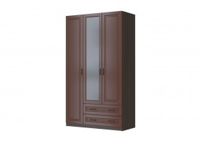 КАНТРИ Шкаф ШР-3 с 1 зерк. (орех) ЛАК в Ноябрьске - noyabrsk.mebel24.online | фото