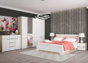 Комод 1200 АНТАЛИЯ (Сонома/Белый софт) в Ноябрьске - noyabrsk.mebel24.online | фото 3
