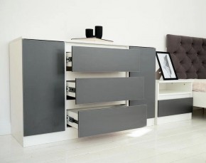 Комод 1200 Парус (Белый/Графит) в Ноябрьске - noyabrsk.mebel24.online | фото 4