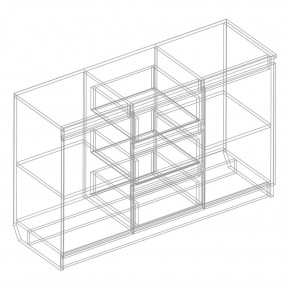 Комод 2-ств. с 3 ящиками в Ноябрьске - noyabrsk.mebel24.online | фото 2