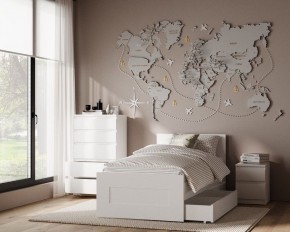 Комод КАСТОР с пятью ящиками, цвет белый в Ноябрьске - noyabrsk.mebel24.online | фото 3