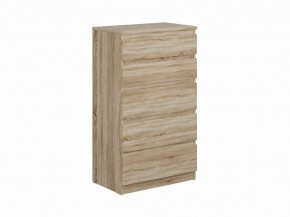 Комод КАСТОР с пятью ящиками, цвет Дуб Сонома в Ноябрьске - noyabrsk.mebel24.online | фото