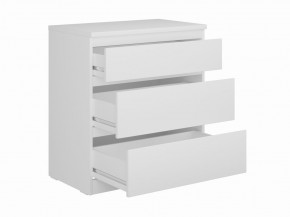 Комод КАСТОР с тремя ящиками, цвет белый в Ноябрьске - noyabrsk.mebel24.online | фото 2
