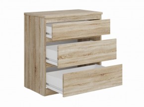 Комод КАСТОР с тремя ящиками, цвет Дуб Сонома в Ноябрьске - noyabrsk.mebel24.online | фото 2