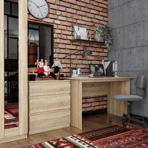Комод КАСТОР с тремя ящиками, цвет Дуб Сонома в Ноябрьске - noyabrsk.mebel24.online | фото 3
