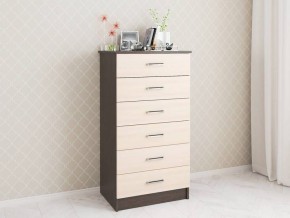 Комод Катрин-4 венге/дуб молочный в Ноябрьске - noyabrsk.mebel24.online | фото