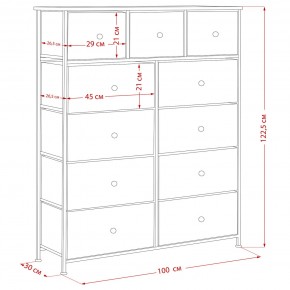Комод Leset Линкс 11 ящиков (МДФ) в Ноябрьске - noyabrsk.mebel24.online | фото 12