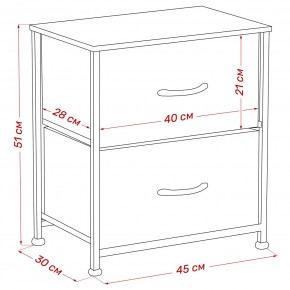 Комод Leset Линкс 2 ящ. (к/з), Каркас Белый, ящики Белые в Ноябрьске - noyabrsk.mebel24.online | фото 8