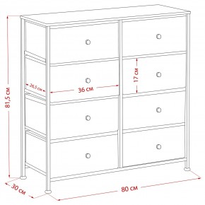 Комод Leset Линкс 8 ящиков (МДФ) в Ноябрьске - noyabrsk.mebel24.online | фото 12
