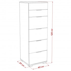 Комод Leset Наоми 6 в Ноябрьске - noyabrsk.mebel24.online | фото 8