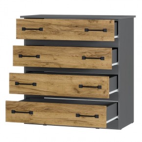 Комод Лофт (графит/крафт) в Ноябрьске - noyabrsk.mebel24.online | фото 2