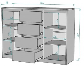 Комод Мальта K118 в Ноябрьске - noyabrsk.mebel24.online | фото 2