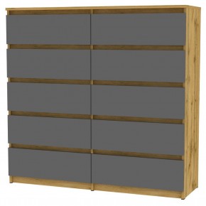 Комод Malta light K154 (ДВ-Графит) в Ноябрьске - noyabrsk.mebel24.online | фото