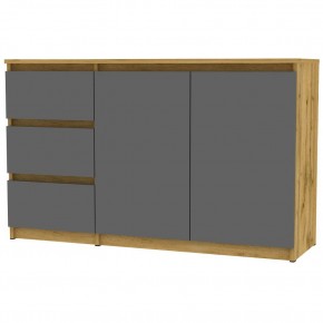 Комод Malta light K187 (ДВ-Графит) в Ноябрьске - noyabrsk.mebel24.online | фото