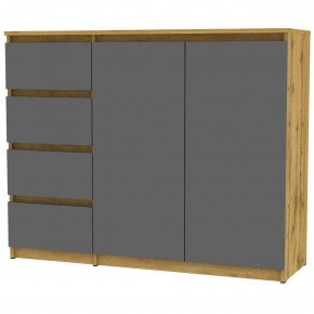 Комод Malta light K189 (ДВ-Графит) в Ноябрьске - noyabrsk.mebel24.online | фото