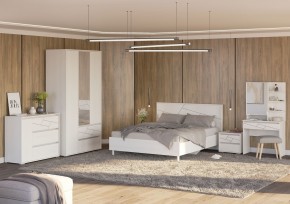 АДЕЛИНА Комод с 1дв и 3-мя ящ (белый рамух) в Ноябрьске - noyabrsk.mebel24.online | фото 3
