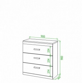 Комод Tiovo Км90 в Ноябрьске - noyabrsk.mebel24.online | фото 2