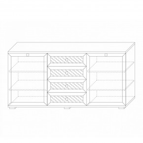 Комодино (фасады глухие) Парма Нео в Ноябрьске - noyabrsk.mebel24.online | фото 2