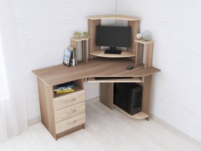 Компьютерный стол Грета-7 ясень шимо/дуб сонома в Ноябрьске - noyabrsk.mebel24.online | фото