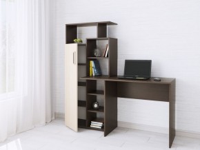 Компьютерный Стол Квартет-7 Дуб молочный/Венге в Ноябрьске - noyabrsk.mebel24.online | фото