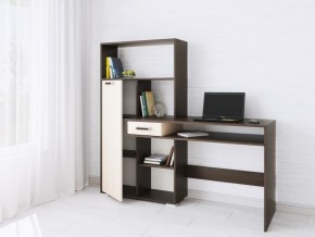Компьютерный стол Квартет-8 венге/дуб молочный в Ноябрьске - noyabrsk.mebel24.online | фото