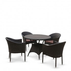 Комплект мебели из иск. ротанга T197ANS/Y350A-W53 Brown (4+1) в Ноябрьске - noyabrsk.mebel24.online | фото