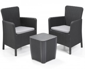 Комплект мебели Трентон балкон (Trenton Balcony graphite) графит в Ноябрьске - noyabrsk.mebel24.online | фото