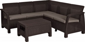 Комплект мебели угловой Корфу Релакс Сет (CORFU II RELAX SET) коричневый в Ноябрьске - noyabrsk.mebel24.online | фото 2