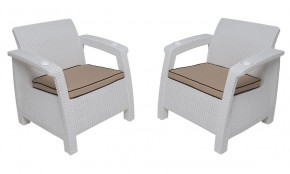 Комплект на балкон Yalta Balcony Set (Ялта) белый в Ноябрьске - noyabrsk.mebel24.online | фото 4