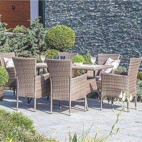Комплект плетеной мебели AFM-195-6Pcs Beige (6+1) в Ноябрьске - noyabrsk.mebel24.online | фото 1