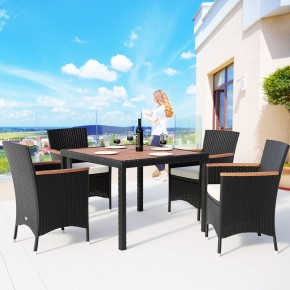 Комплект плетеной мебели  AFM-440 90x90 4Pcs Black (4+1) в Ноябрьске - noyabrsk.mebel24.online | фото