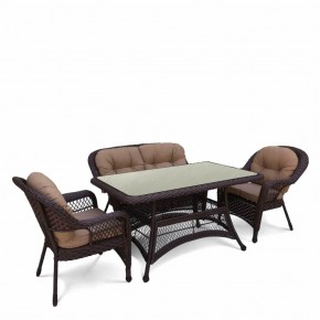 Комплект плетеной мебели T130/LV-520BB-Brown_Beige в Ноябрьске - noyabrsk.mebel24.online | фото 1