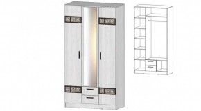 КОСТА-РИКА Шкаф 3-х створчатый (анкор светлый) в Ноябрьске - noyabrsk.mebel24.online | фото