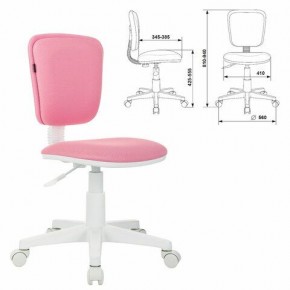 Кресло детское BRABIX "Joy MG-204W", без подлокотников, пластик белый, ткань TW, розовое, 533011 в Ноябрьске - noyabrsk.mebel24.online | фото 1