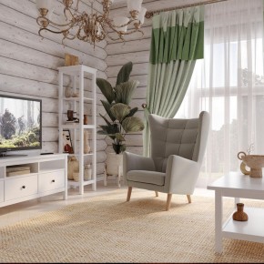 Кресло для отдыха Саари светло-серое, ткань рогожка в Ноябрьске - noyabrsk.mebel24.online | фото 4