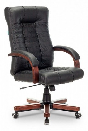 Кресло для руководителя KB-10WALNUT/B/LEATH в Ноябрьске - noyabrsk.mebel24.online | фото