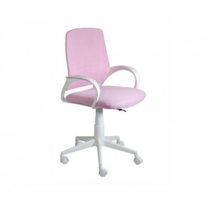 Кресло Ирис White сетка/ткань розовая в Ноябрьске - noyabrsk.mebel24.online | фото