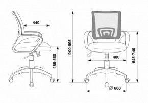 Кресло компьютерное CH-695N/BL/TW-11 в Ноябрьске - noyabrsk.mebel24.online | фото 6